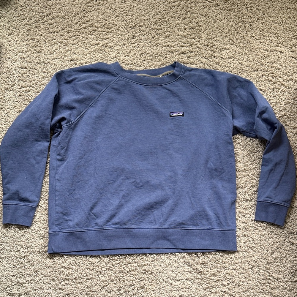 Patagonia Men's Crewneck Sweatshirt Blue XXL